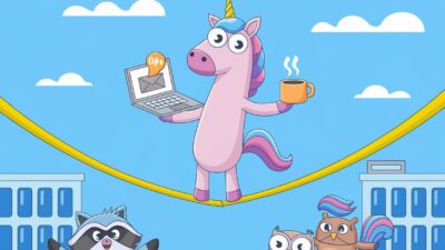 Unicorn Balancing Work and Life on a Tightrope