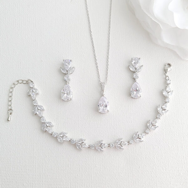 Zartes Hochzeitsschmuck-Set – Nicole